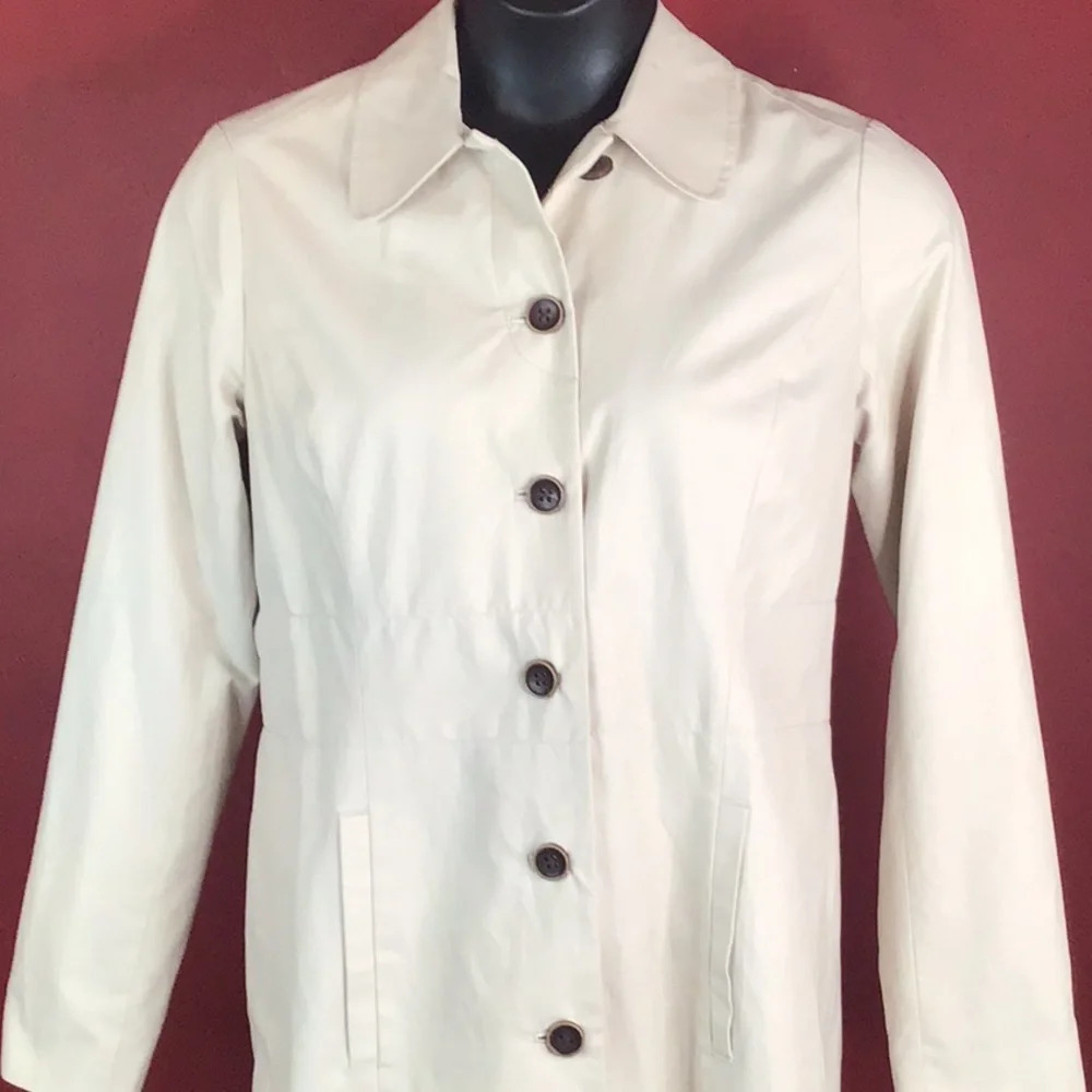 EDDIE BAUER TRENCH COAT SIZE M - Picture 2 of 4